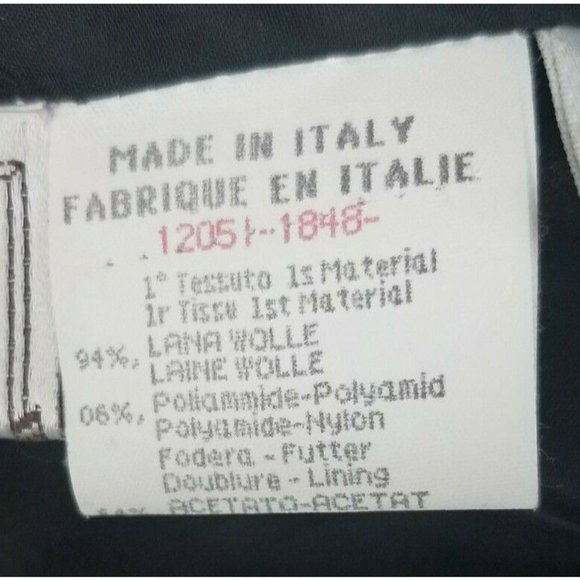 Henri Bendel Sz. US 6 Black Textured Wool Double Breasted Jacket Dressy Buttons - Picture 6 of 12